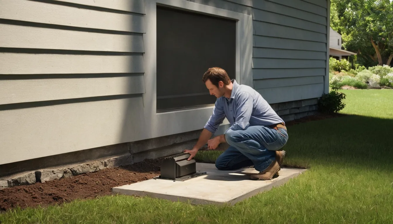 A provider checking a home foundation for pest entry points in the Palo Alto area